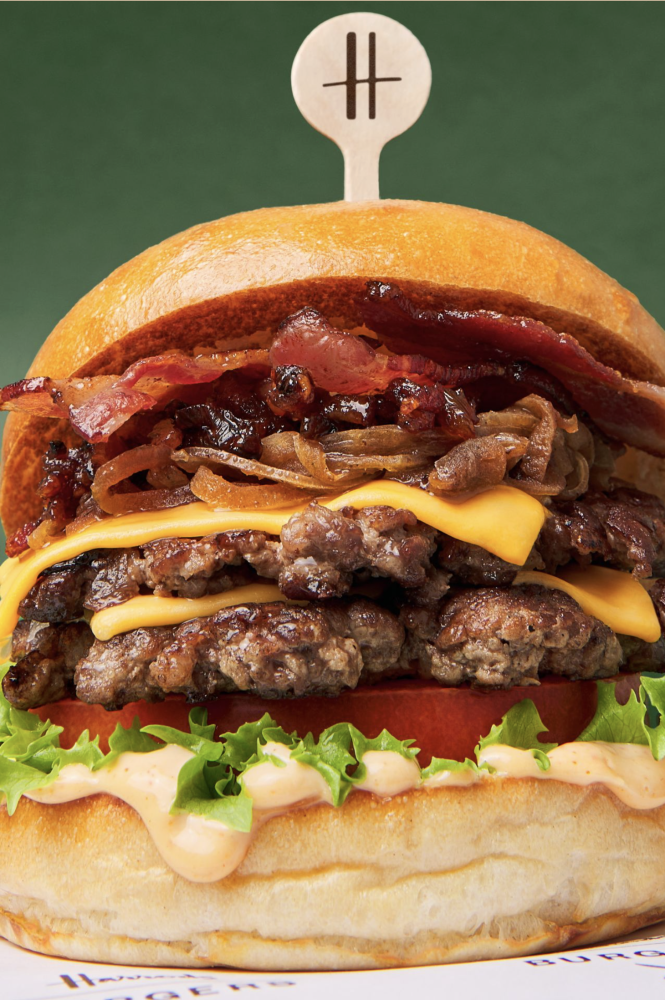 harrods burger food stylist alice ostan ph annna marie llyod chef faye morris prod charli brownhill creative ad ellie holland smash bacon burger