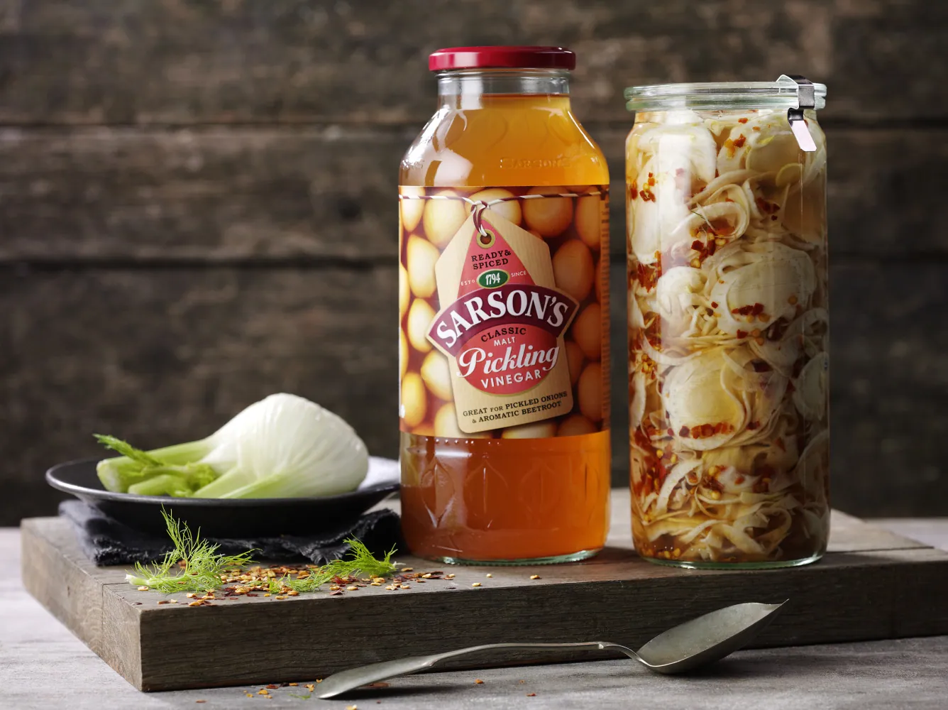 pickled fennel landscape jar