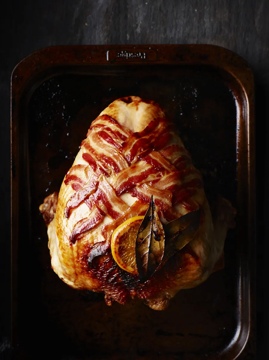 Angela Boggiano, Food stylist, Turkey Crown Bacon Lattice