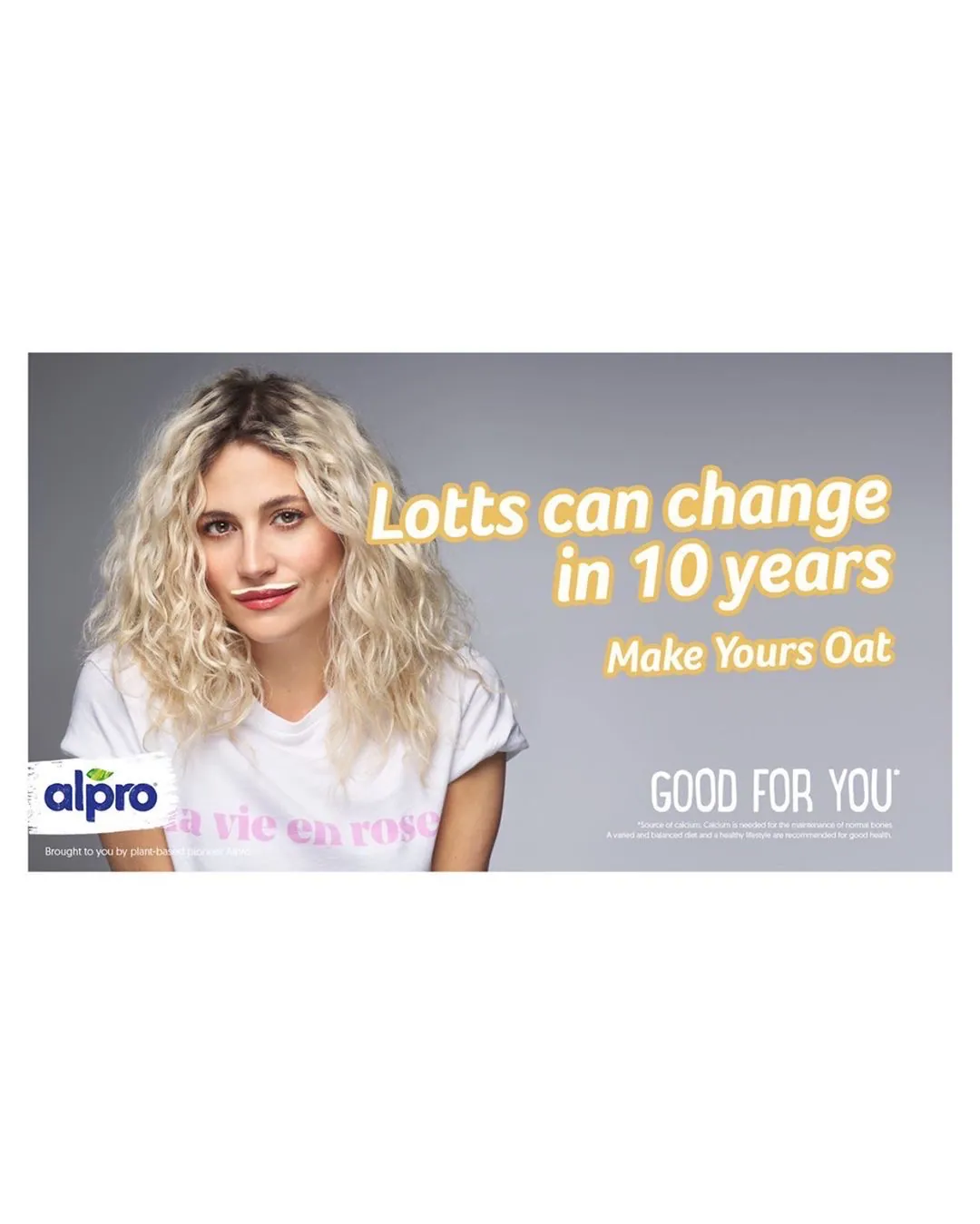 Alpro Oats - "powered by oat"