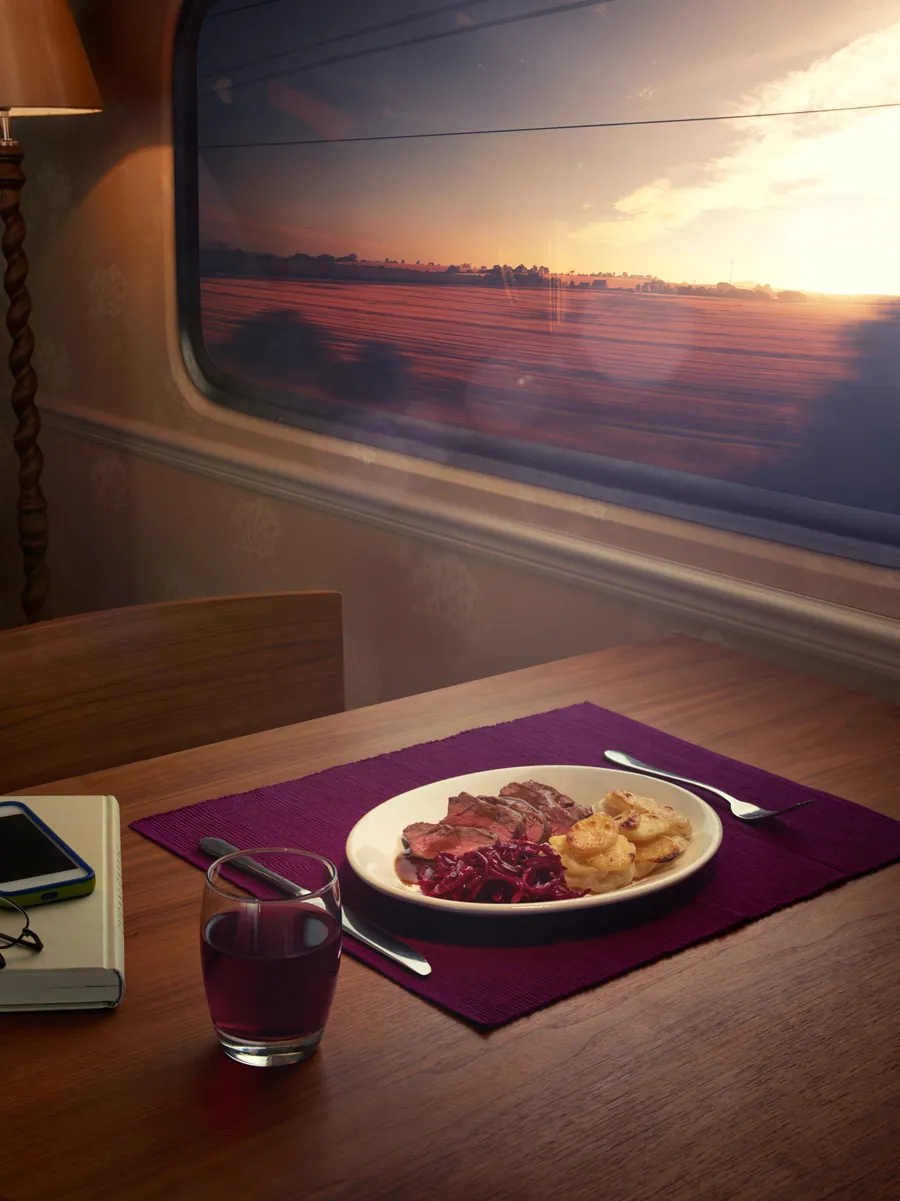 East Coast Trains, food styling, George Logan, photographer