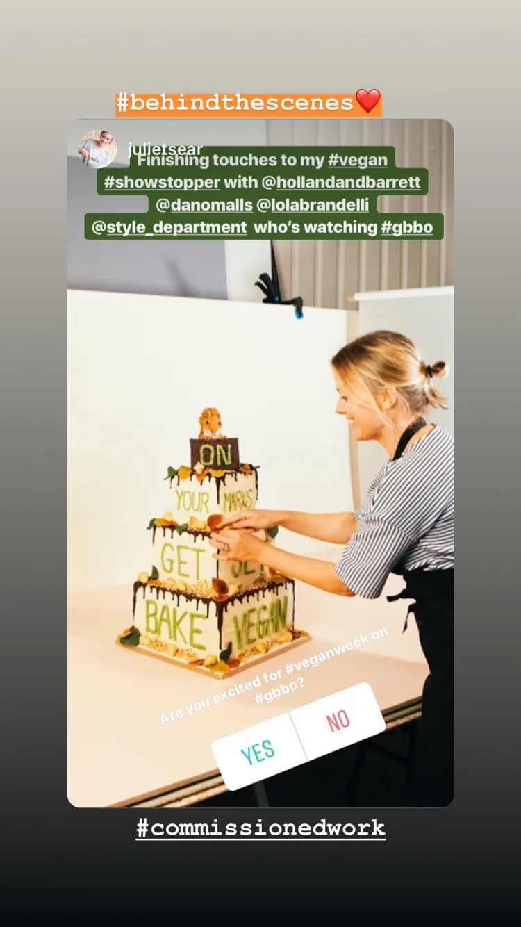 Vegan cake by Juliet Sear @ Style Department